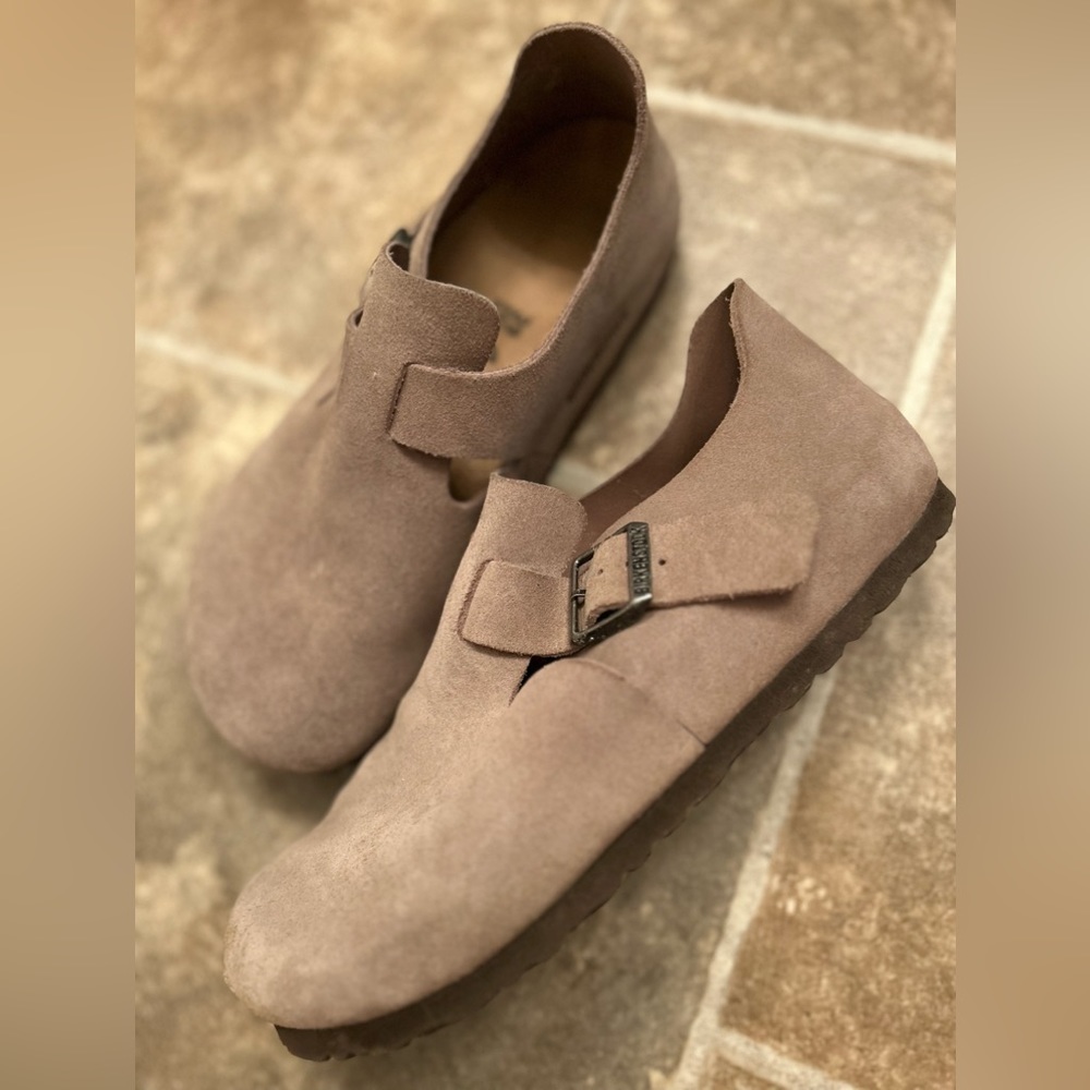 BIRKENSTOCK LONDON TAUPE SUEDE 39
